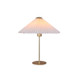 Creased White Shade Bedside/Table Lamp With Gold Base E27 60W Creased White Shade Bedside/Table Lamp With Gold Base E27 60W